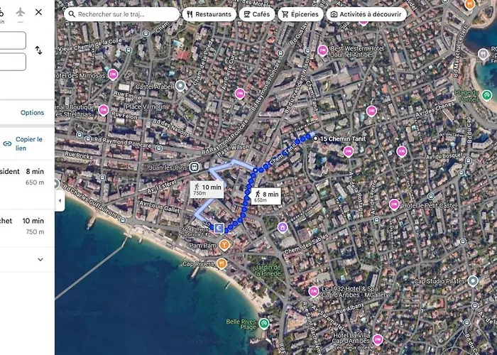 Apartment Appartement Lumineux Renove Avec Grande Terrasse Plein Sud & Piscine, Proche Plages Antibes